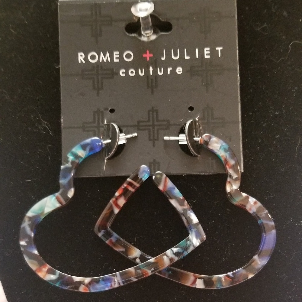 Heart shaped couture earrings.